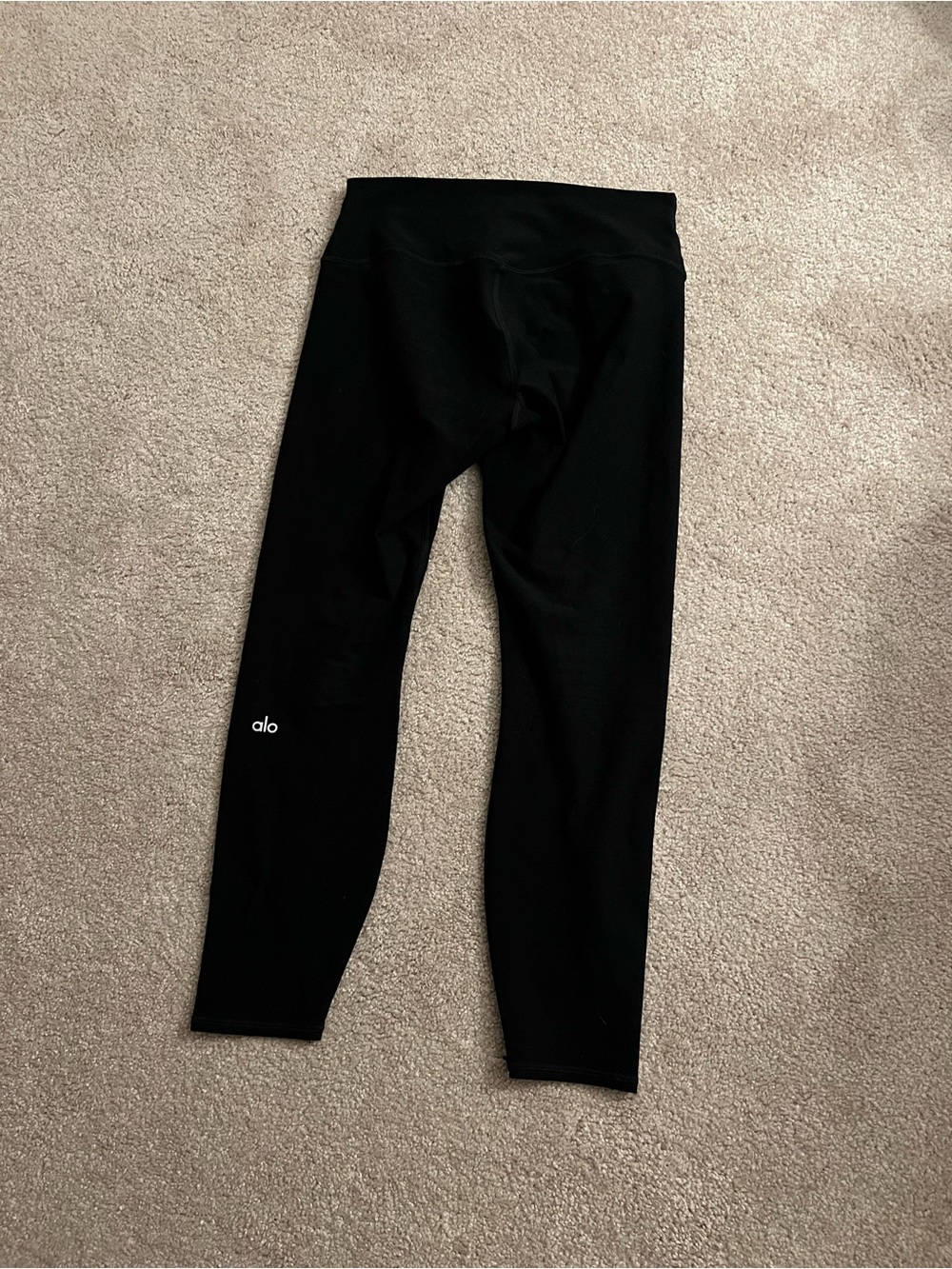 ALO Alosoft 7/8 Black High-Rise Legging - Picture 4 of 6
